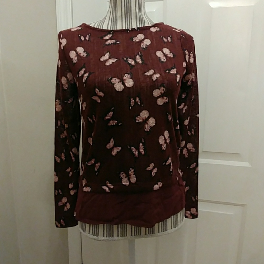 Springfield Butterfly Hi Low L/S Top